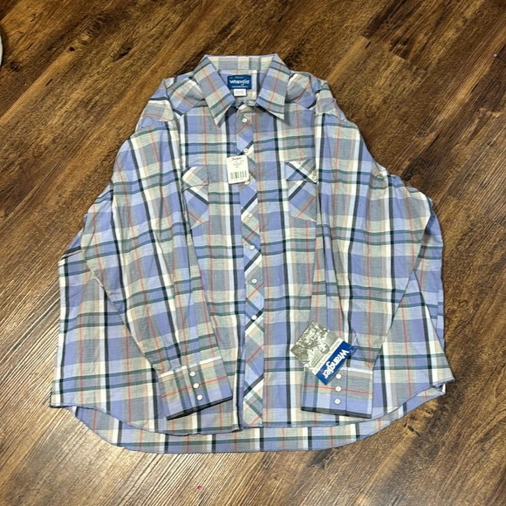 Wrangler pearl snap shirt 4xl